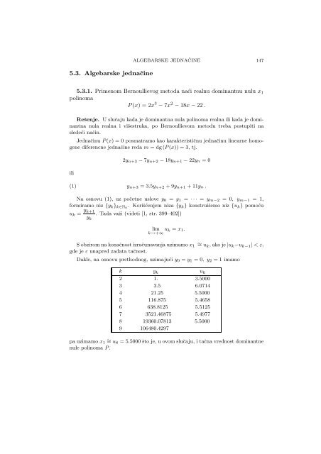 Numerical Mathematics - A Collection of Solved Problems