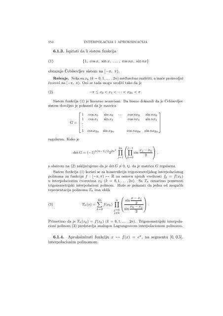 Numerical Mathematics - A Collection of Solved Problems