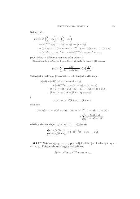 Numerical Mathematics - A Collection of Solved Problems