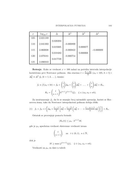 Numerical Mathematics - A Collection of Solved Problems