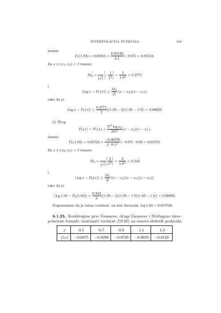 Numerical Mathematics - A Collection of Solved Problems