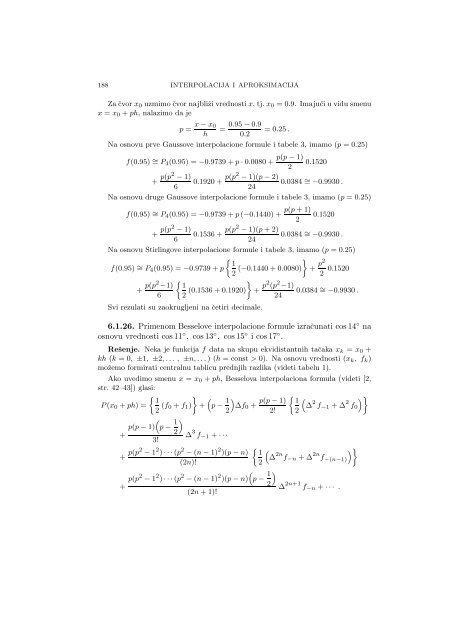 Numerical Mathematics - A Collection of Solved Problems