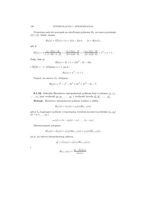 Numerical Mathematics - A Collection of Solved Problems