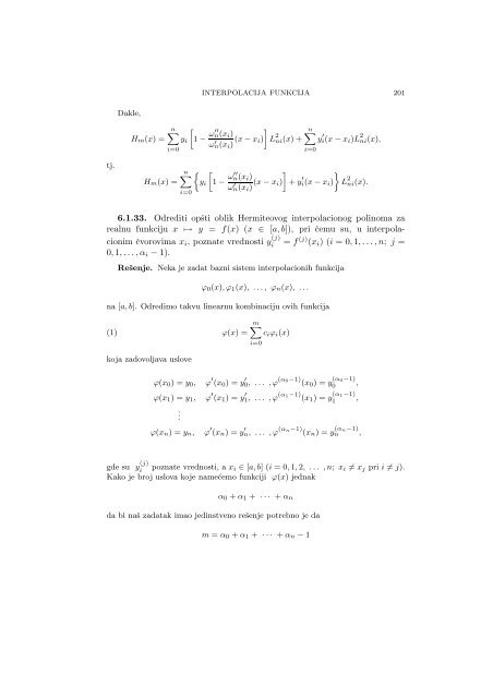 Numerical Mathematics - A Collection of Solved Problems