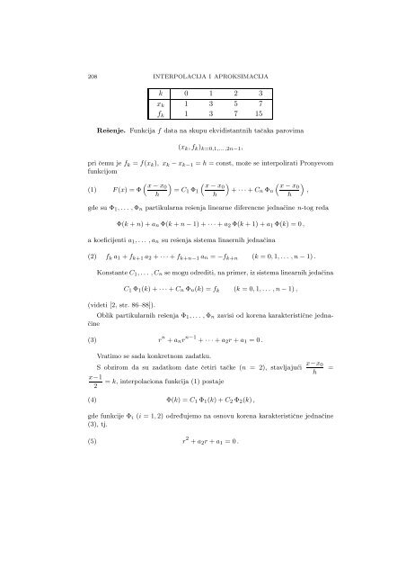 Numerical Mathematics - A Collection of Solved Problems