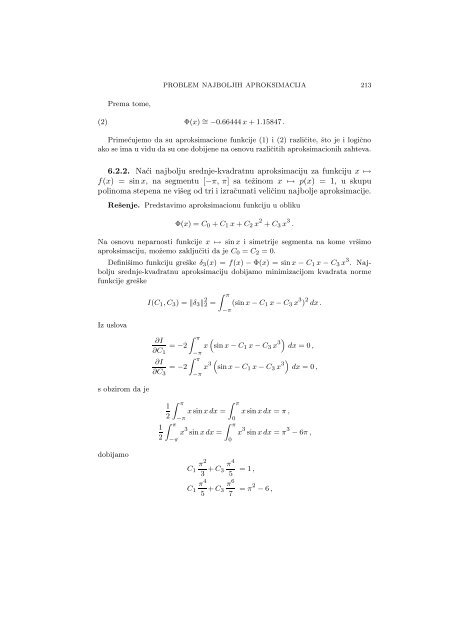 Numerical Mathematics - A Collection of Solved Problems