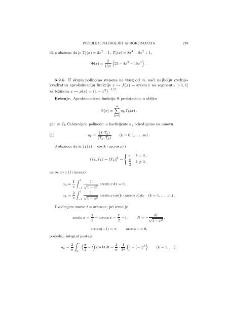 Numerical Mathematics - A Collection of Solved Problems