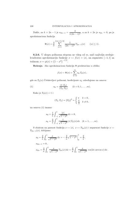 Numerical Mathematics - A Collection of Solved Problems