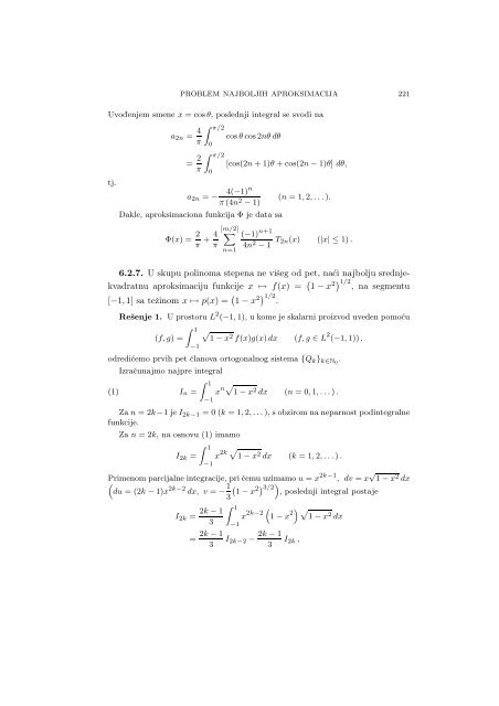 Numerical Mathematics - A Collection of Solved Problems