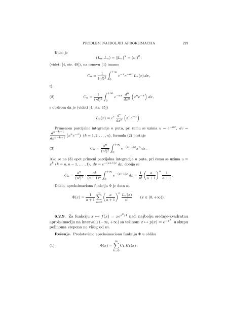 Numerical Mathematics - A Collection of Solved Problems