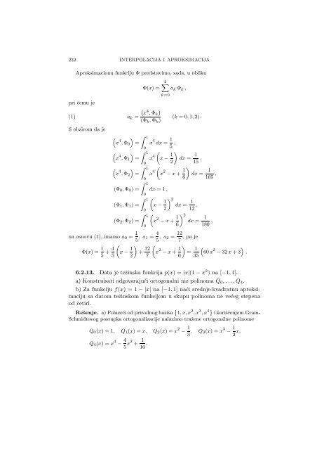 Numerical Mathematics - A Collection of Solved Problems