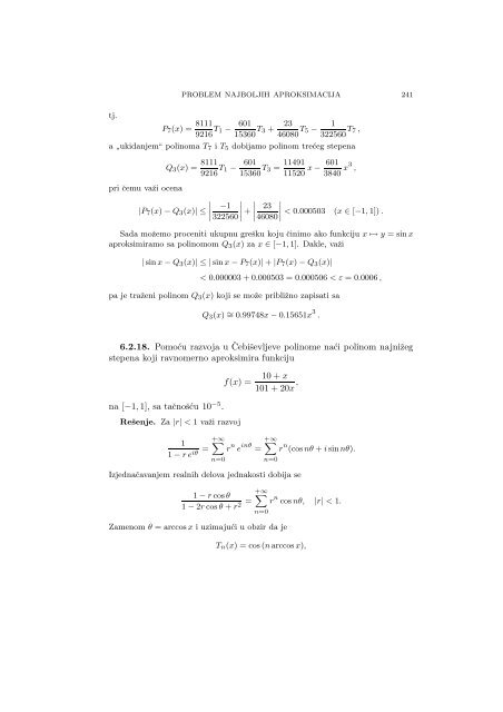 Numerical Mathematics - A Collection of Solved Problems