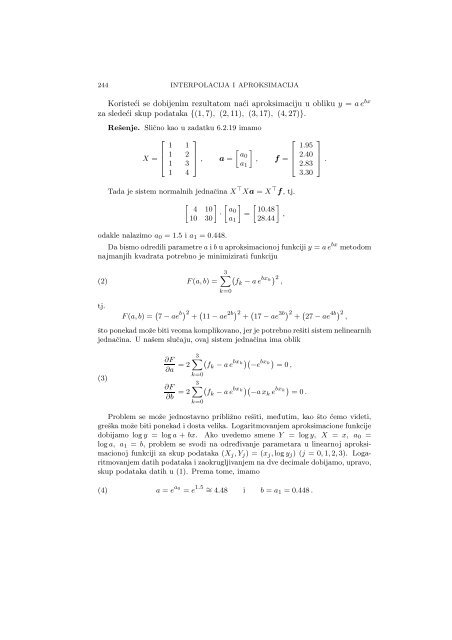 Numerical Mathematics - A Collection of Solved Problems