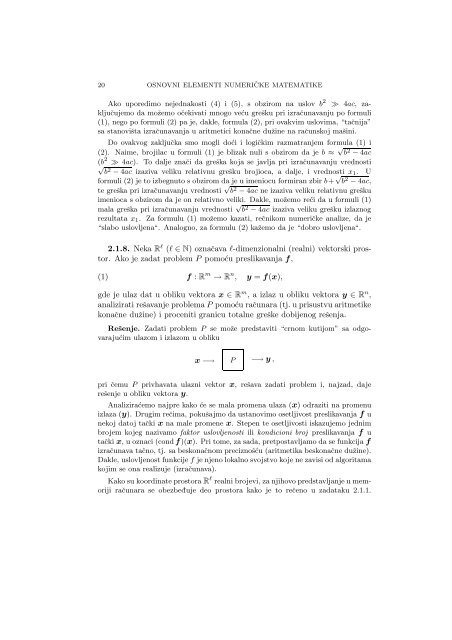 Numerical Mathematics - A Collection of Solved Problems