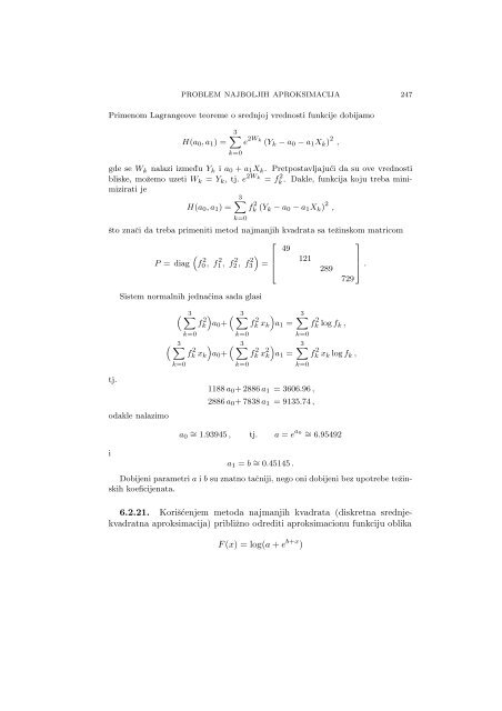 Numerical Mathematics - A Collection of Solved Problems