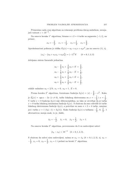 Numerical Mathematics - A Collection of Solved Problems