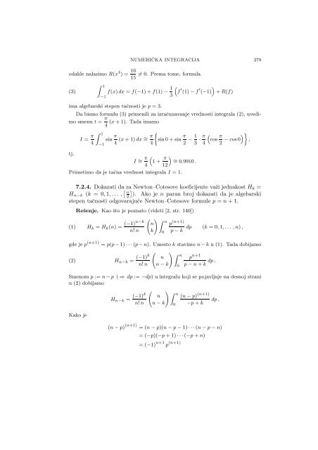 Numerical Mathematics - A Collection of Solved Problems