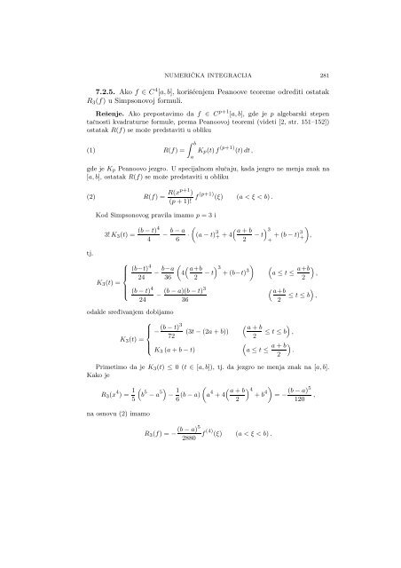 Numerical Mathematics - A Collection of Solved Problems