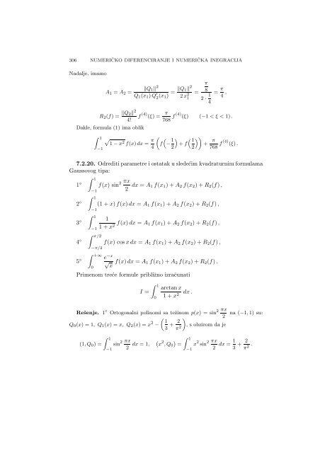 Numerical Mathematics - A Collection of Solved Problems