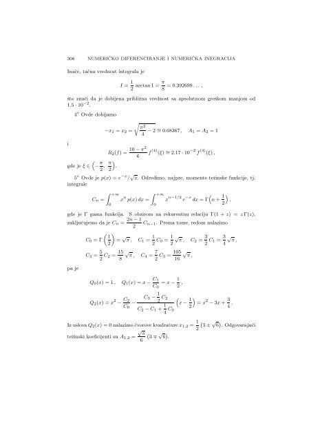 Numerical Mathematics - A Collection of Solved Problems