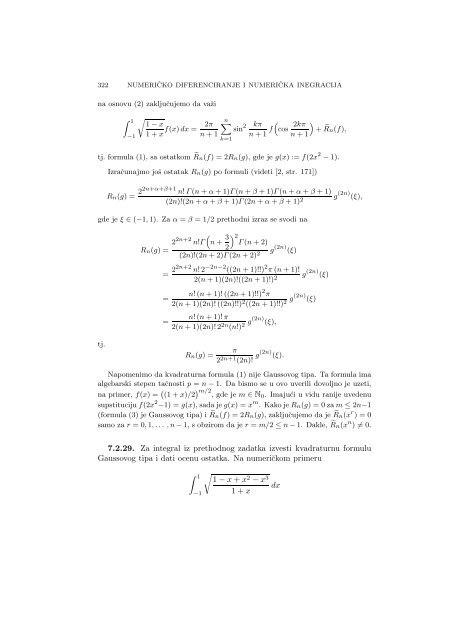 Numerical Mathematics - A Collection of Solved Problems