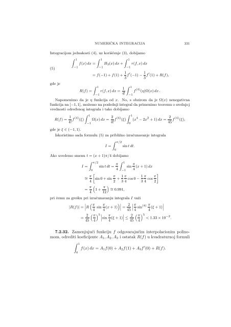 Numerical Mathematics - A Collection of Solved Problems