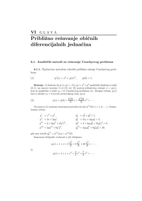 Numerical Mathematics - A Collection of Solved Problems