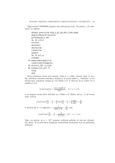 Numerical Mathematics - A Collection of Solved Problems