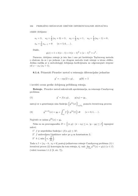 Numerical Mathematics - A Collection of Solved Problems