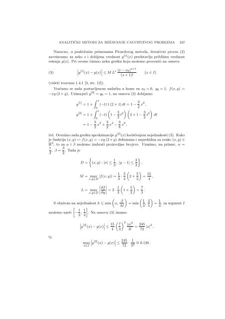 Numerical Mathematics - A Collection of Solved Problems