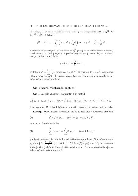 Numerical Mathematics - A Collection of Solved Problems