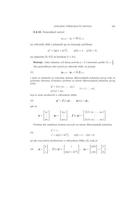 Numerical Mathematics - A Collection of Solved Problems