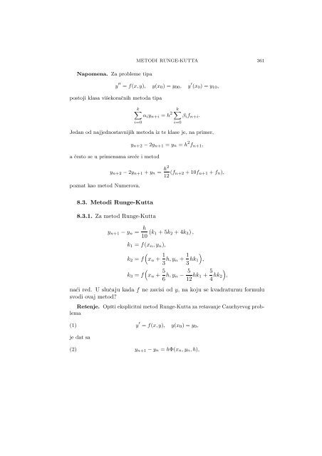 Numerical Mathematics - A Collection of Solved Problems