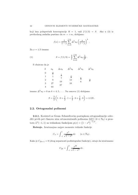 Numerical Mathematics - A Collection of Solved Problems