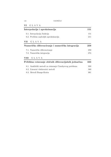 Numerical Mathematics - A Collection of Solved Problems