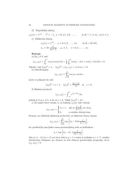 Numerical Mathematics - A Collection of Solved Problems