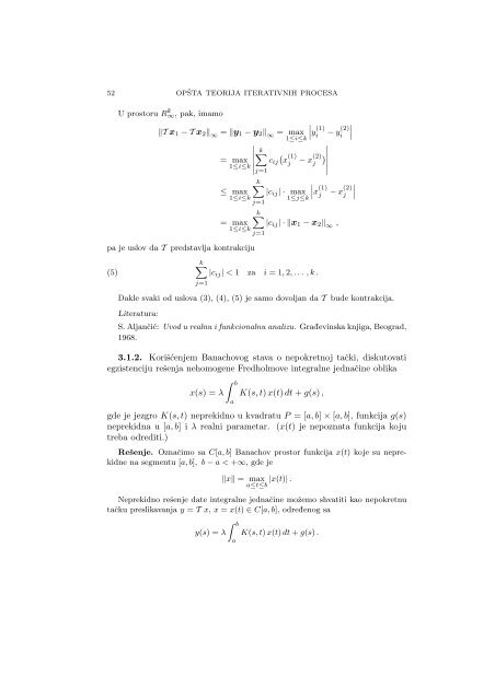 Numerical Mathematics - A Collection of Solved Problems