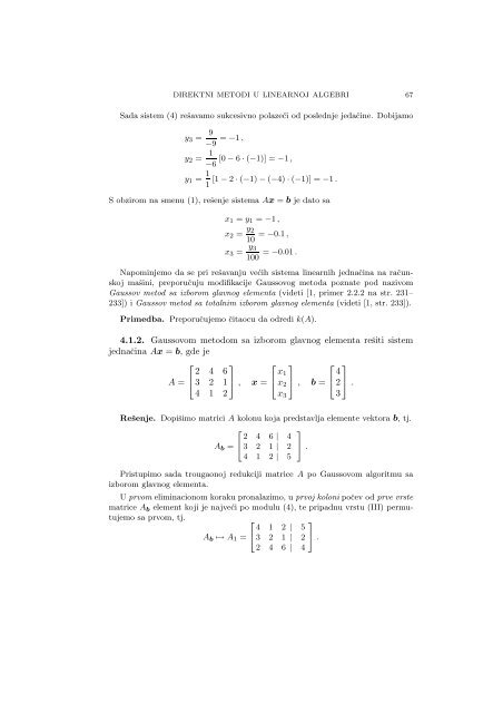 Numerical Mathematics - A Collection of Solved Problems