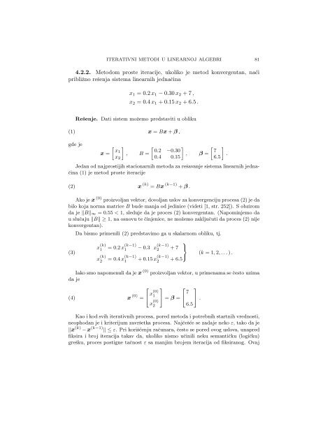 Numerical Mathematics - A Collection of Solved Problems