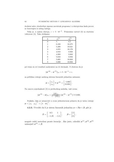 Numerical Mathematics - A Collection of Solved Problems