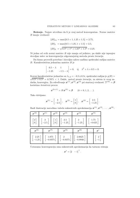 Numerical Mathematics - A Collection of Solved Problems