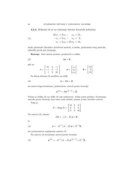 Numerical Mathematics - A Collection of Solved Problems