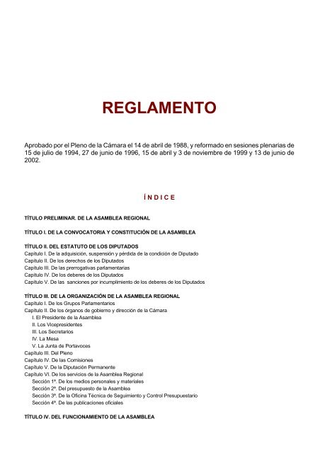 Asamblea Regional de Murcia - AELPA - Asociación Española de ...