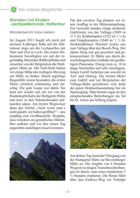 Bis zur nächsten Ausgabe - Deutscher Alpenverein Sektion Dresden