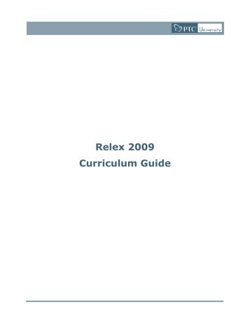 Relex 2009 Curriculum Guide - 3HTi