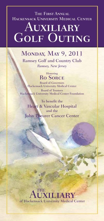 Auxiliary Golf Outing - Hackensack University Medical Center ...