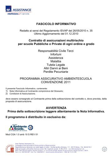 Polizza assicurativa - J. Vittorelli