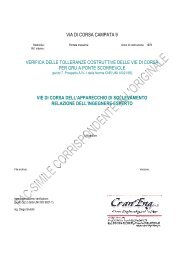 Relazione via corsa - tolleranze di forma DOC 11 pdf - CranEng