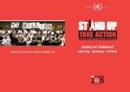 Stand Up kompakt - UN-Millenniumkampagne