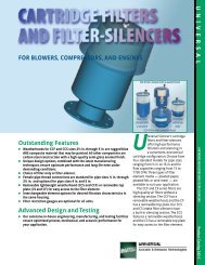 Cartridge Filters and Filter Silencers - Universal: Acoustic Silencers